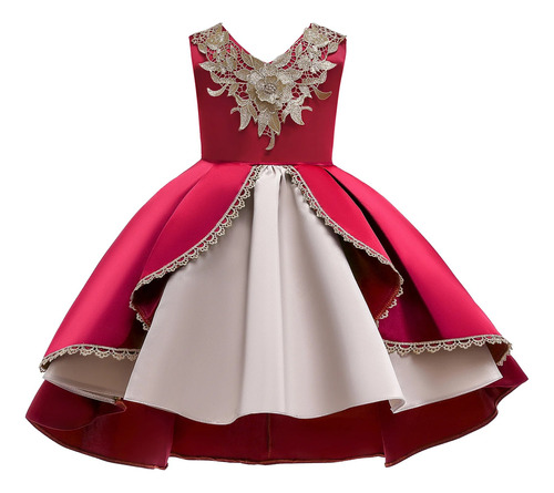 Vestido De Natal Para Menina De 3 A 12 Anos, Aniversário Inf