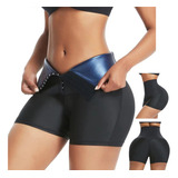 Shaped Shorts Sauna Effect High Waisted Track Pants