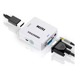 Adaptador Conversor Vga Para Hdmi Com Som Áudio Vga-hdmi 