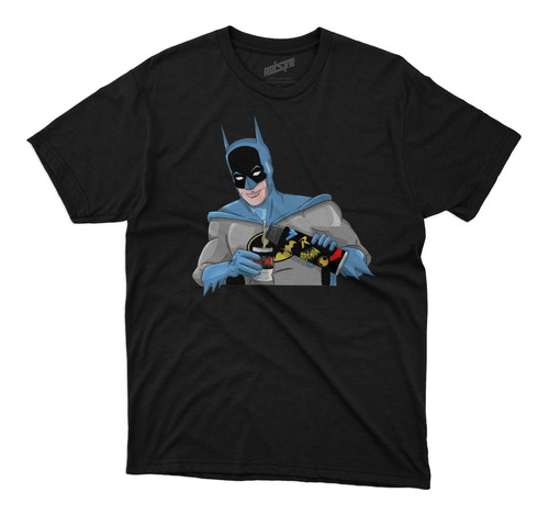 Remera Batman Tomando Mate Algodon 100% Impresion Dtg