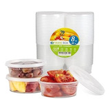 Tashibox 8oz 40 Sets Recipientes De Plástico Con Tapas H