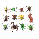 Juguete Animales Insectos X12 Chico Bicho Goma Juego Pack025