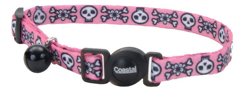 Collar Coastal Fashion Para Gatos Coloridos Con Sonido Tamaño Del Collar 20-30cm Nombre Del Diseño Fashion Color Pink Skulls