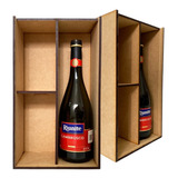 Paquete25 Caja Madera Mdf Para Botella Vino S/botella S/grab