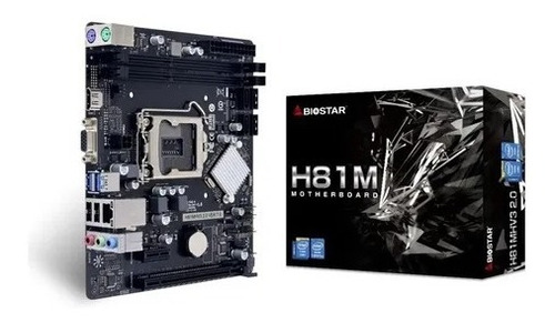  Kit Motherboard Biostar H81mh V3+ Procesador Celeron 2.8ghz