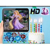 Vídeo Invitación Cumpleaños Rapunzel & Mas Motivos 3d Hd