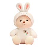 Peluche Oso Disfrazado Dinosaurio Cerditoconejo Kawaii 25cm