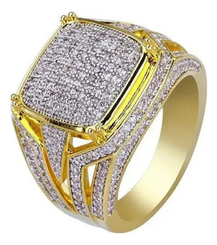 Anillo De Diamante Insertado Para Hombre Anillo Neg Para Hom