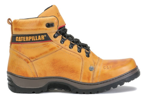 Coturno Adventure Caterpillar 100% Couro Legitimo Promoçao 