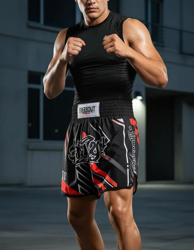 Pantalones Cortos Estampados De Entrenamiento De Boxeo De Se