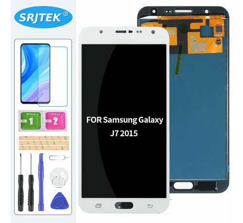 Para Samsung Galaxy J7 2015 J700 Lcd Pantalla Táctil Blanca