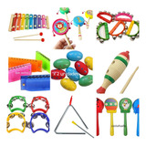 Kit De Percusión X 10 Instrumentos Musicales Infantiles 
