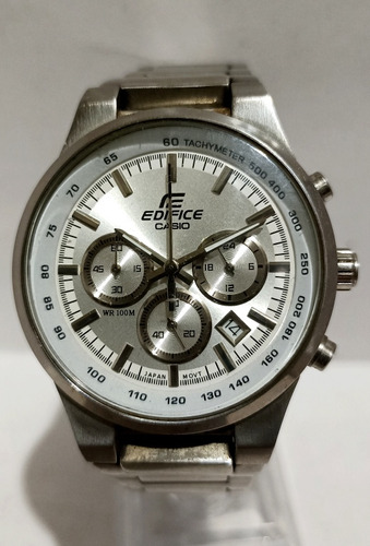 Auténtico Reloj Casio Edifice Chronograph Ef-500 All Steel