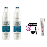 Kit 02 Redutor De Volume Monoi De Tahiti Nutra Hair 500ml