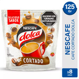 Nescafe Dolca Cortado Cafe Instantaneo 125g Gr Caja X8 Pack