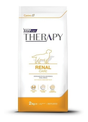 Alimento Vitalcan Therapy Renal Care Para Perro Adulto Todos Los Tamaños Sabor Mix En Bolsa De 2 kg