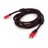 Cables Hdmi De 5 Metros Full Hd 1080p Mallado Con Filtro