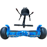 Kit Carrinho Com Hoverboard Skate Elétrico 8,5 Led Bluetooth