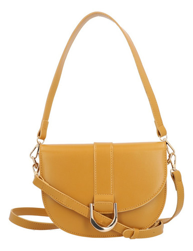 Bolso Crossbody Color Mostaza 871-13