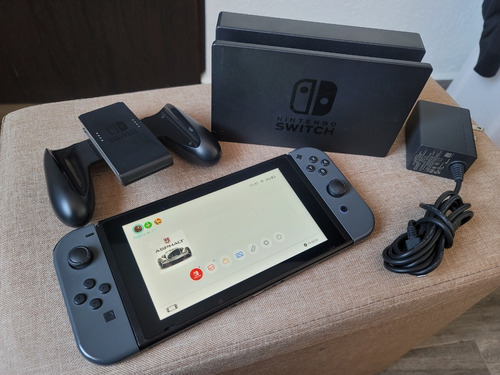 Consola Nintendo Switch Negro Usado Dock Tv Joycons Original