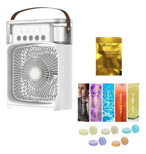 Ventilador Humidificador, Usb, Luz Led, Aromatizante Gratis