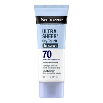 Protector solar Neutrogena Ultra Sheer 70FPS en crema 88mL | Envío gratis