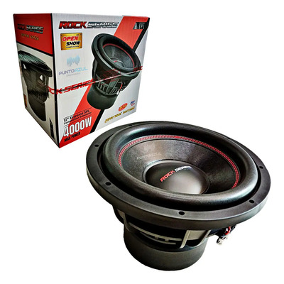 Subwoofer 12 Pulgadas Rock Series Rks-12d2xs 4000 Watts Max Color Negro | Meses sin interés