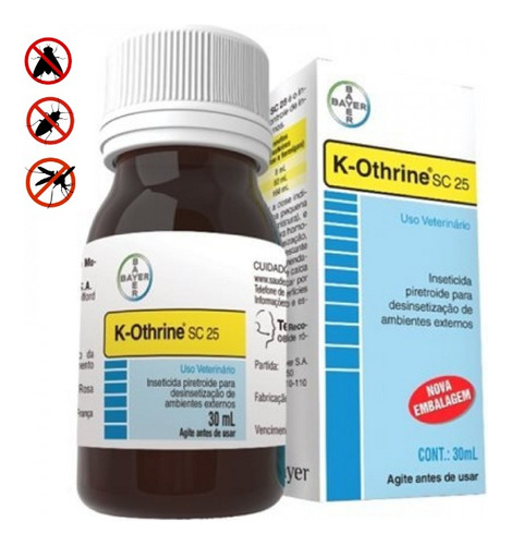 K-0thrine Sc 25 30ml Combate Formigas, Moscas E Baratas