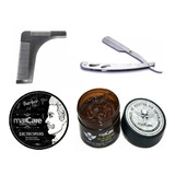 Kit Navaja Profesional, Cera Maxcare,peine,gel Afeitar,barbe