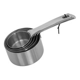 Cucharas Tazas Medidoras Vasconia Regal 5pzas De Acero Inox