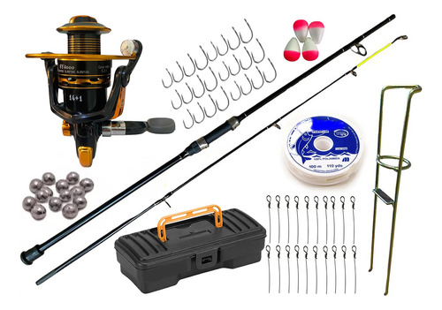 Kit Molinete 14 Rol C/ Vara Top Fishing Costanera - 2 Partes