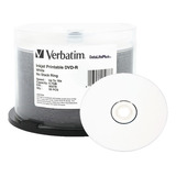 Pack Dvd-r Verbatim Imprimible 16x 4.7gb 50 Unidades
