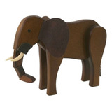 Savana Africana Elefantinho De Madeira 16cm