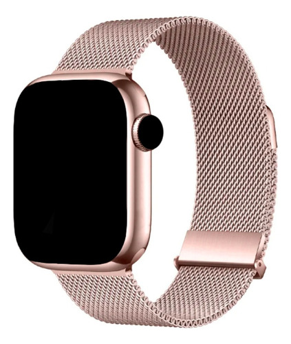 Pulseira Metal Milanês Para Apple Watch Series Iwo Luxo Aço