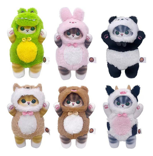 6pcs Mofusand Peluche Muñeca Juguete Navidad Regalo 25cm