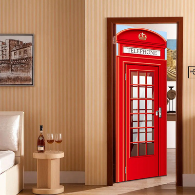 Adhesivo Para Puerta Z Para Nevera, Cabina Telefónica De Lon | Envío gratis