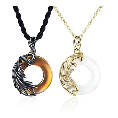 Collares Para Parejas Angel Y Demonio Opalo Del Amor Energía | Meses sin interés