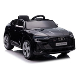 Carrito Montable Electrónico Audi Para Niños 12v Negro R/c