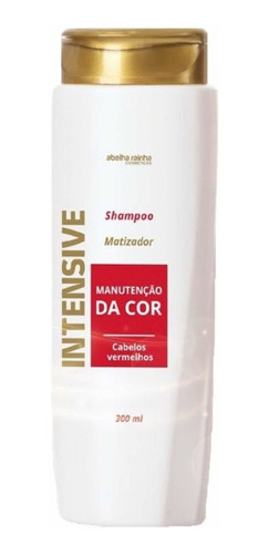 Shampoo Matizador Para Cabelos Vermelhos 300ml Abelha Rainha