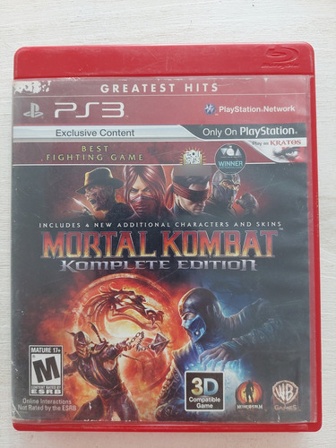 Mortal Kombat Komplete Edition Físico Ps3