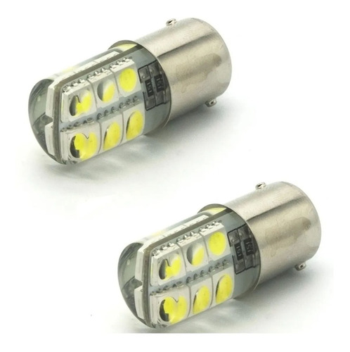 Kit 2 Lamparas Led P21w 12v Kobo 1 Polo Blanca 1157 Trasera