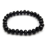 Pulsera Cristal Negro Elastiazada