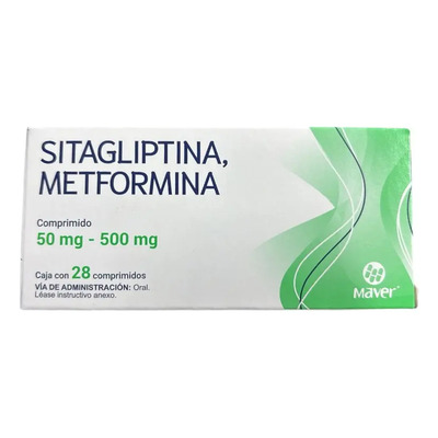 Sitagliptina Metformina 50mg \u002F 500mg- Maver | Envío gratis