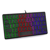 Mini Teclado Rgb Con Cable Envio Inmediato