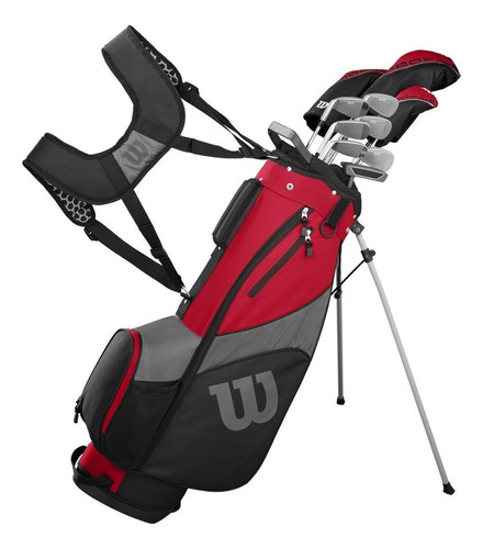 Set Completo Hombre Palos Golf Wilson Profile Xd Color Negro Con Rojo Y Gris