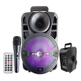 Alto Falante Grande Caixa De Som Amplificada 1000w Mp3 Led