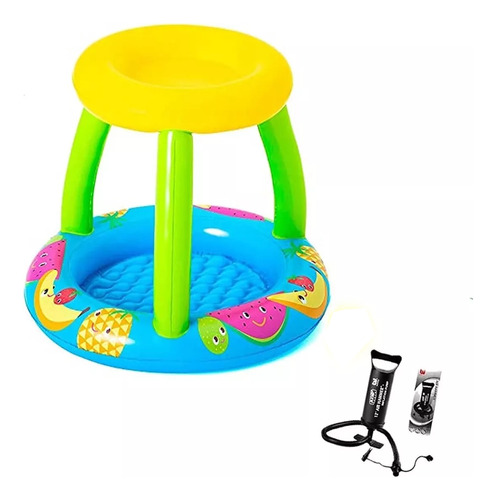 Pileta Inflable Bebe Pelotero Para Chicos + Inflador Oferta