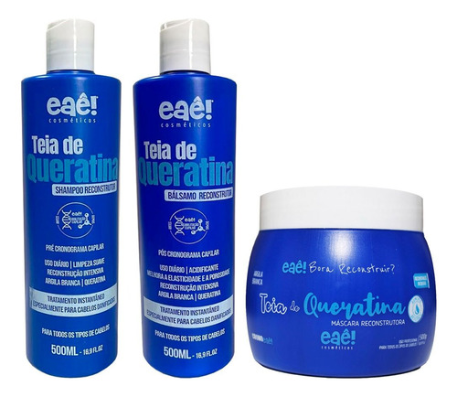 Eae Cosméticos Kit Cronograma 3 Passos Teia De Queratina