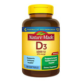 Vitamina D3 300cap 25mcg Nature Made