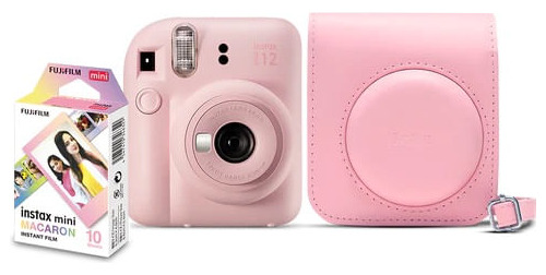 Kit Câmera  Instantânea Fujifilm Instax Mini 12 Rosa Gloss +